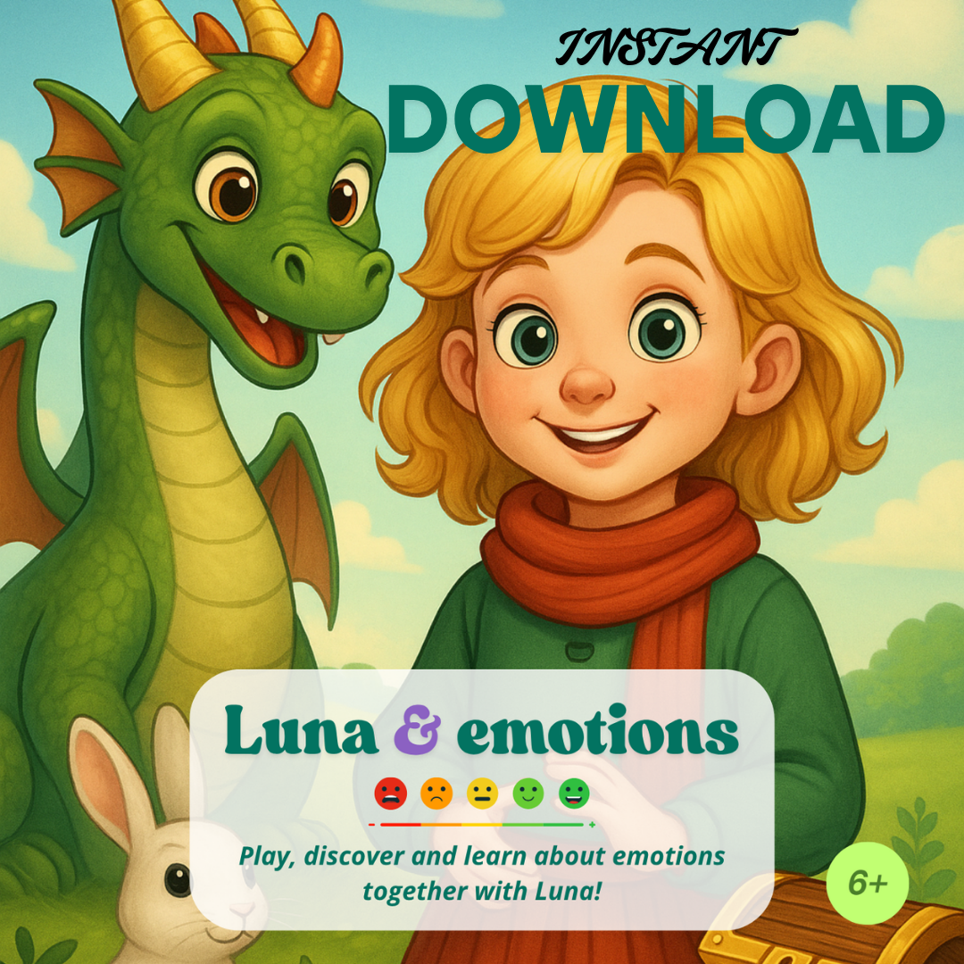 Luna and the emotions - Learn to recognize joy, sadness and more through colors!