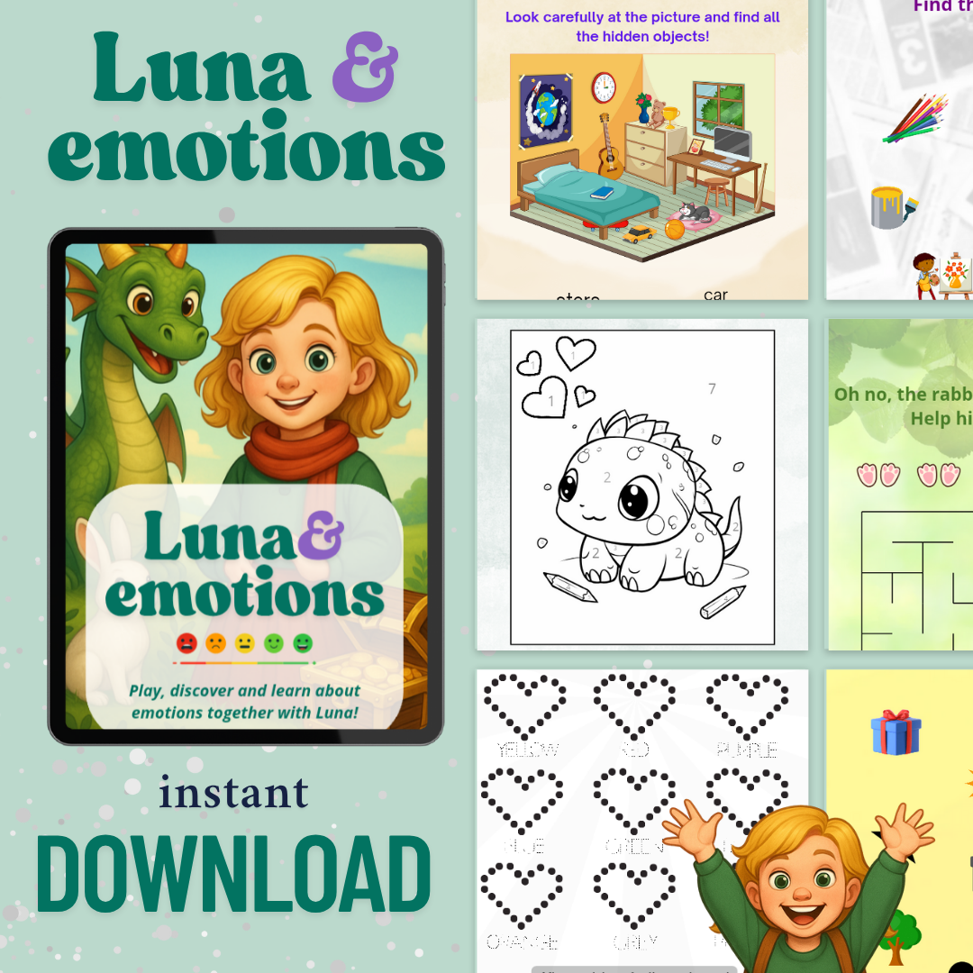 Luna and the emotions - Learn to recognize joy, sadness and more through colors!