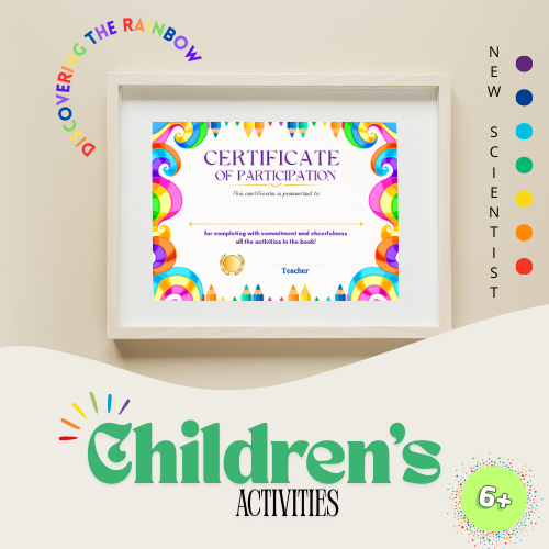 How Rainbows Form: Science Activity Book for Kids PDF - Story, Game + Certificate